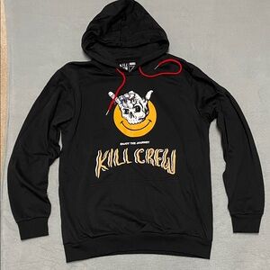 Kill Crew Enjoy The Journey Porrada Series Black Hoodie Sweatshirt Size M NWOT